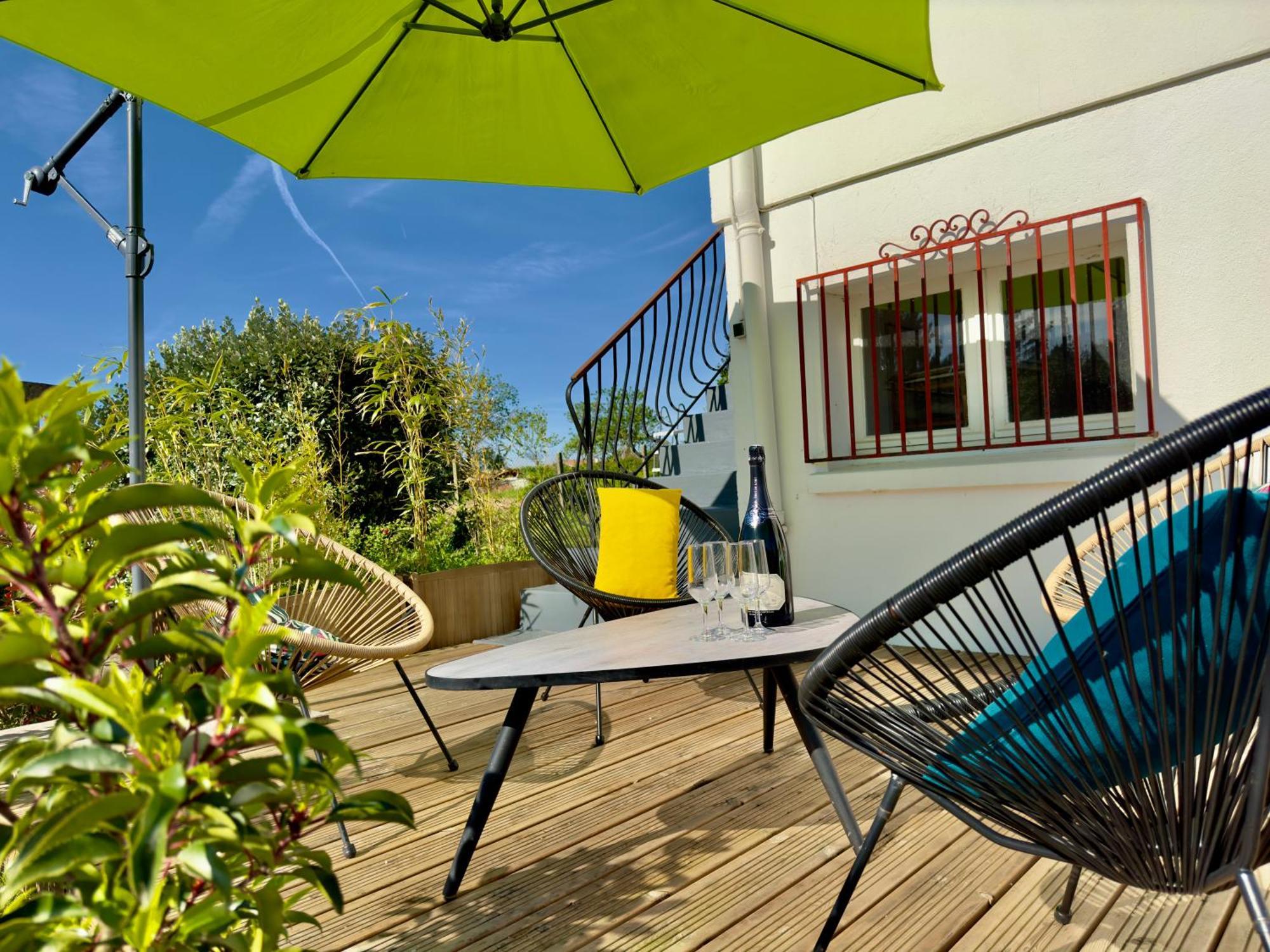 Maison Des Chenes 64 - Independant Apartment With Terrasse Boucau Kültér fotó